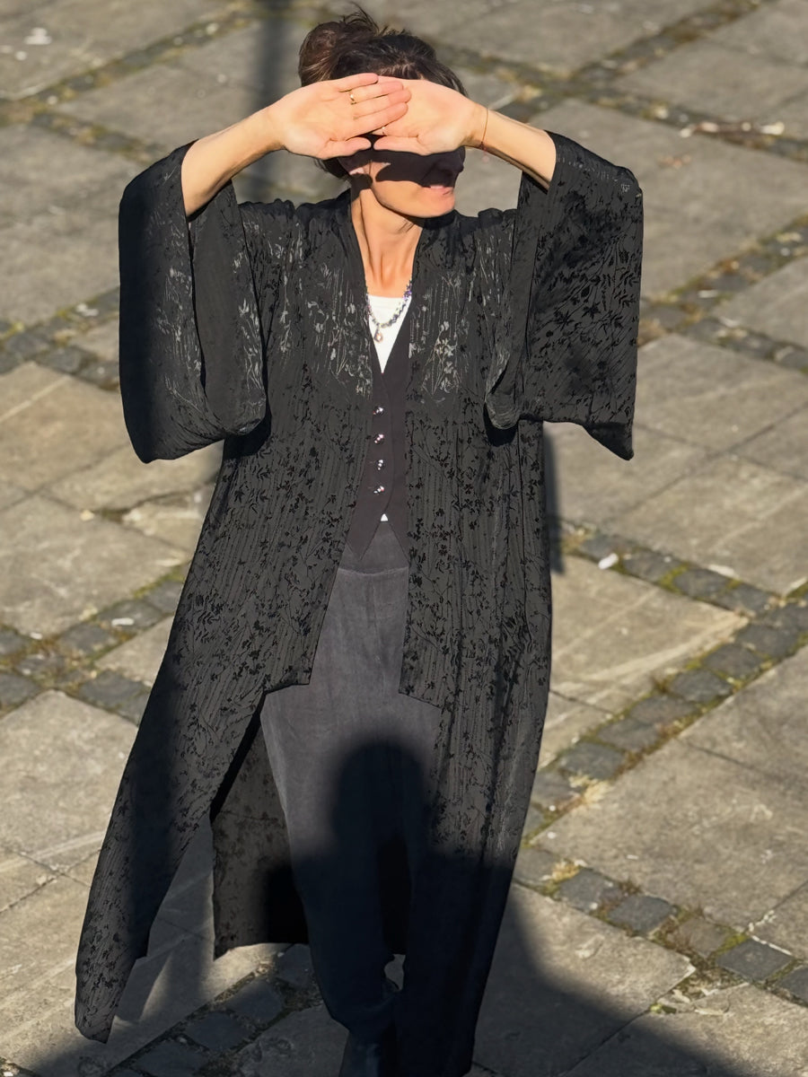 kimono JACQUARD BLACK
