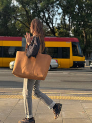 Torba XXL CAMEL 100% skóra naturalna