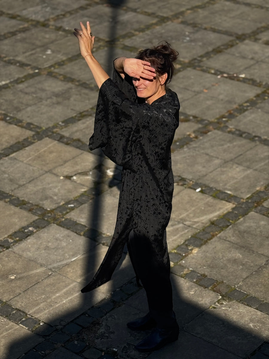 kimono JACQUARD BLACK