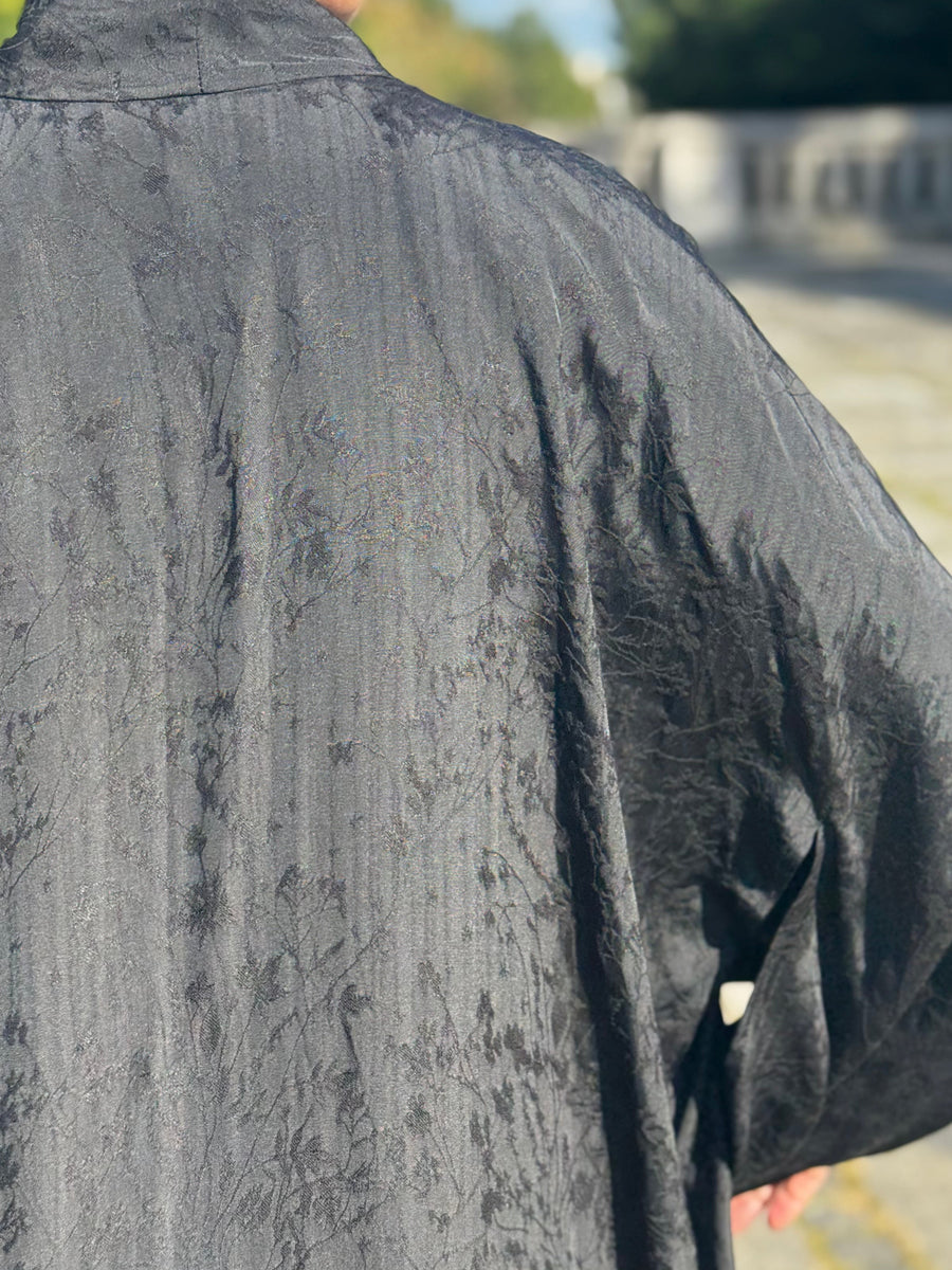 Kimono JACQUARD BLACK MAT