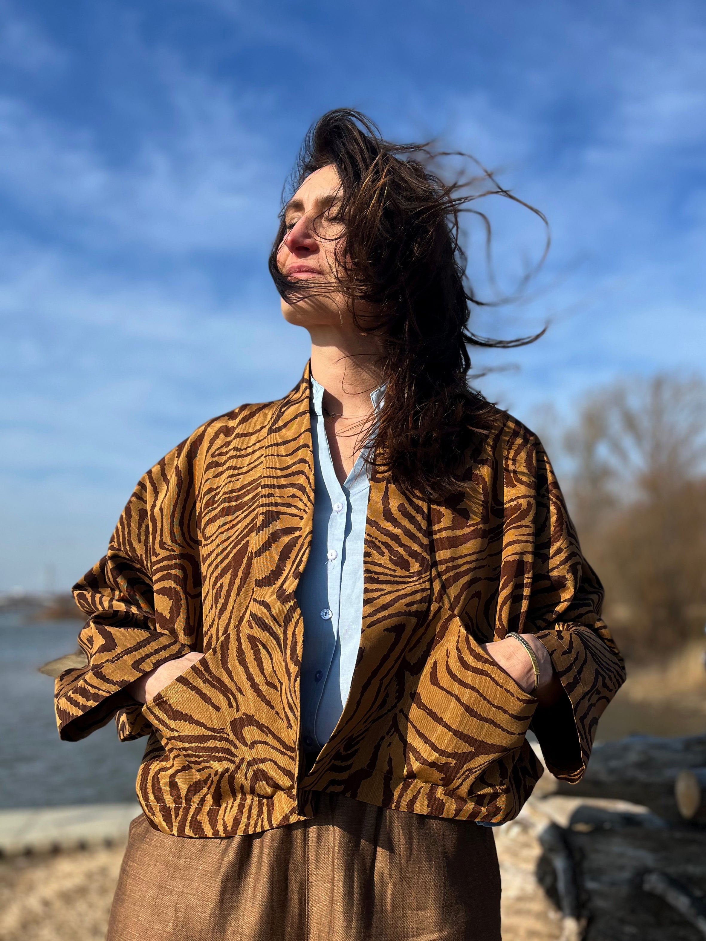 kimono BROWN ZEBRA