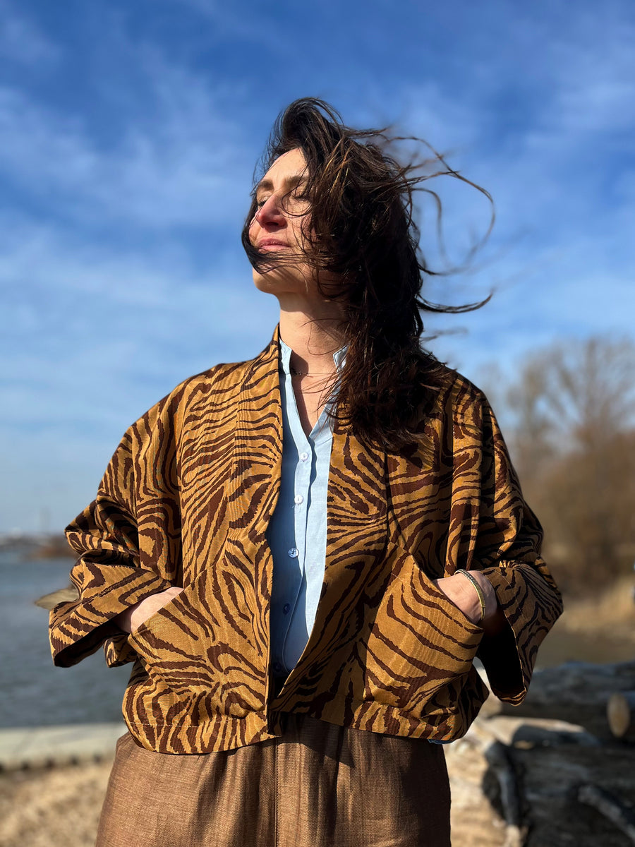 kimono BROWN ZEBRA