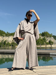kimono GRAY JACQUARD