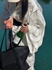 kimono WHITE JACQUARD