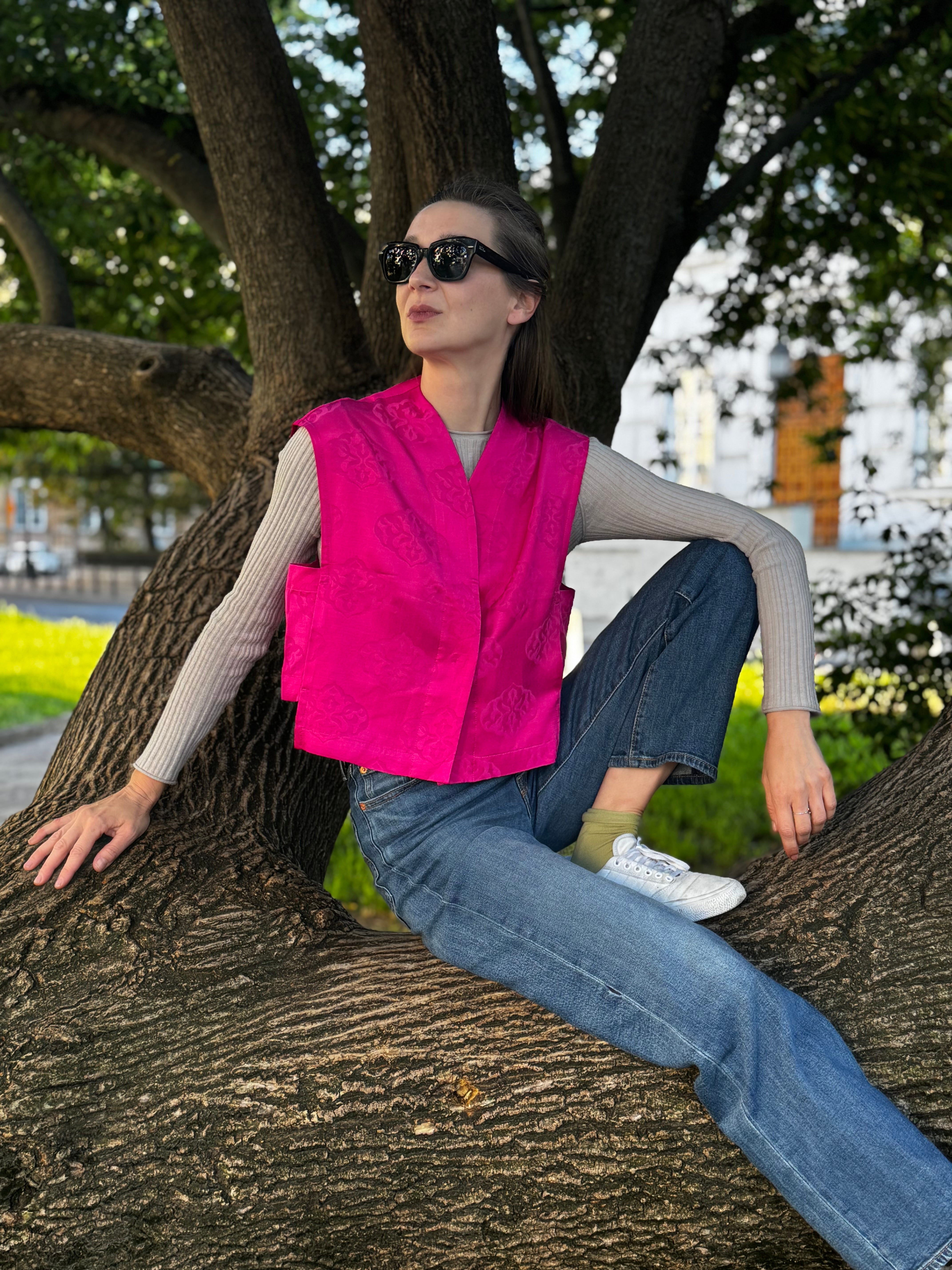 kamizelka EMI magenta