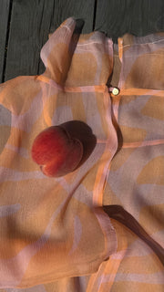 Transparentna bluzka z jedwabiu PEACHES