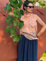 Transparentna bluzka z jedwabiu PEACHES
