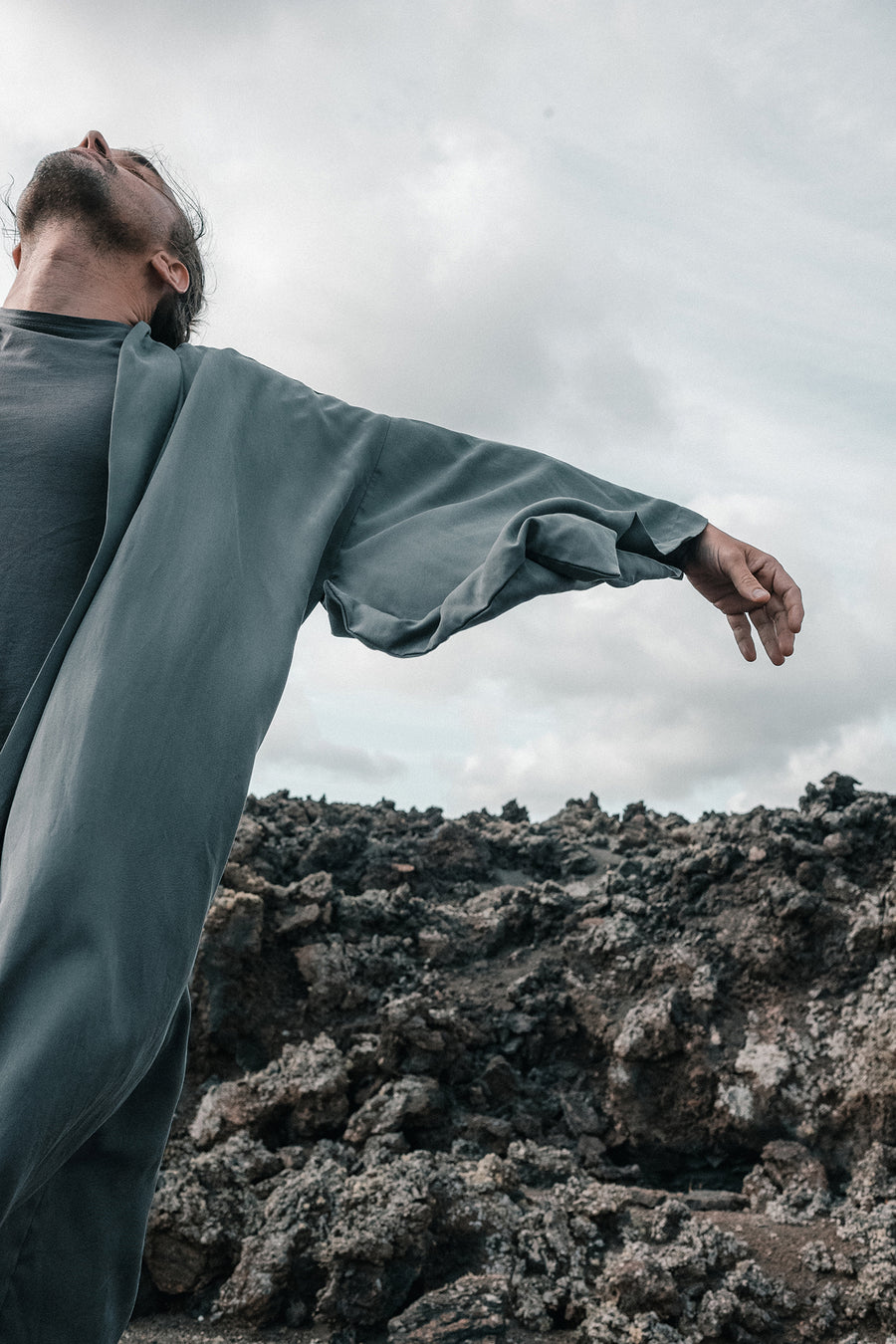 kimono BASALT tencel