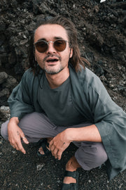 kimono BASALT tencel