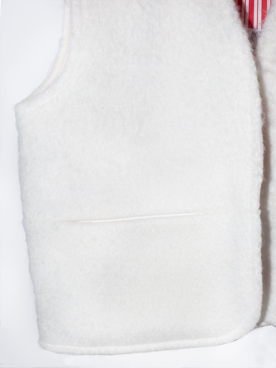 kamizelka IVORY virgin wool