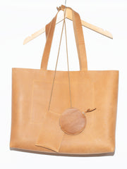 DUO SET CAMEL 100% skóra naturalna
