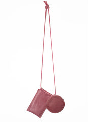 Duo Set BORDO 100% skóra naturalna