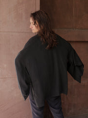 kimono JIN じん black tencel