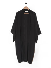 Kimono DEEP BLACK tencel długie