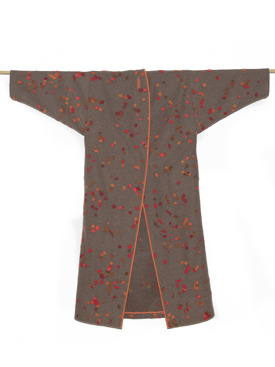 Kimono płaszcz PIET ART brąz