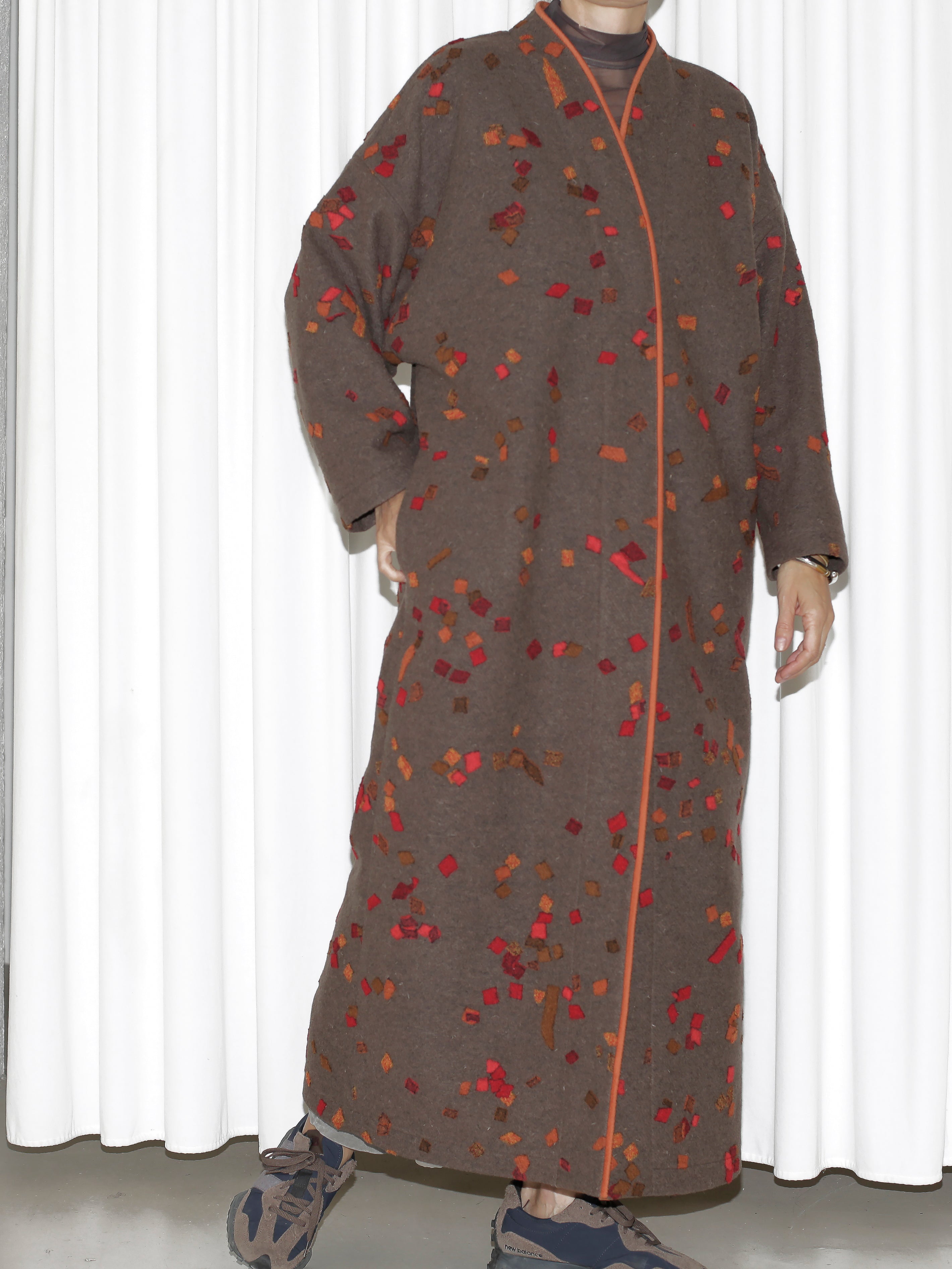 Kimono coat PIET ART brown