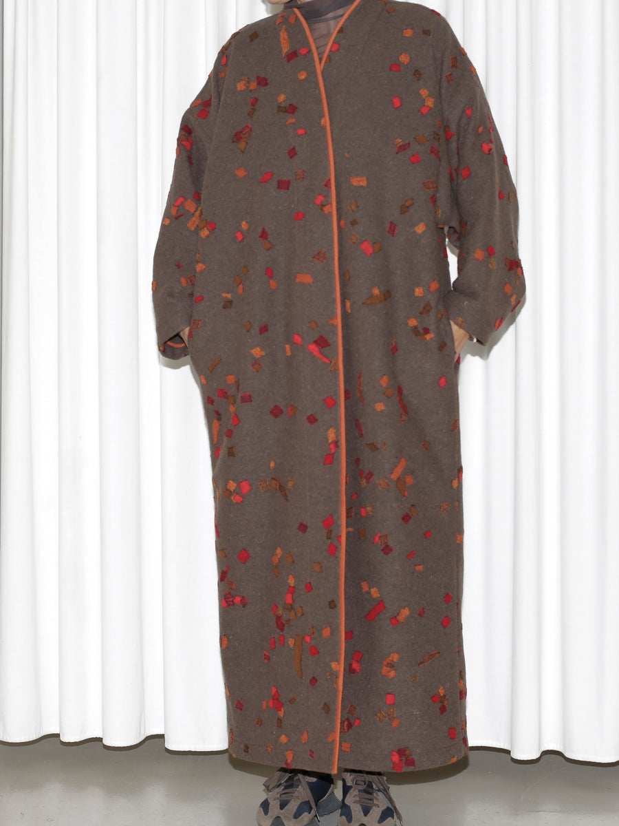 Kimono płaszcz PIET ART brąz