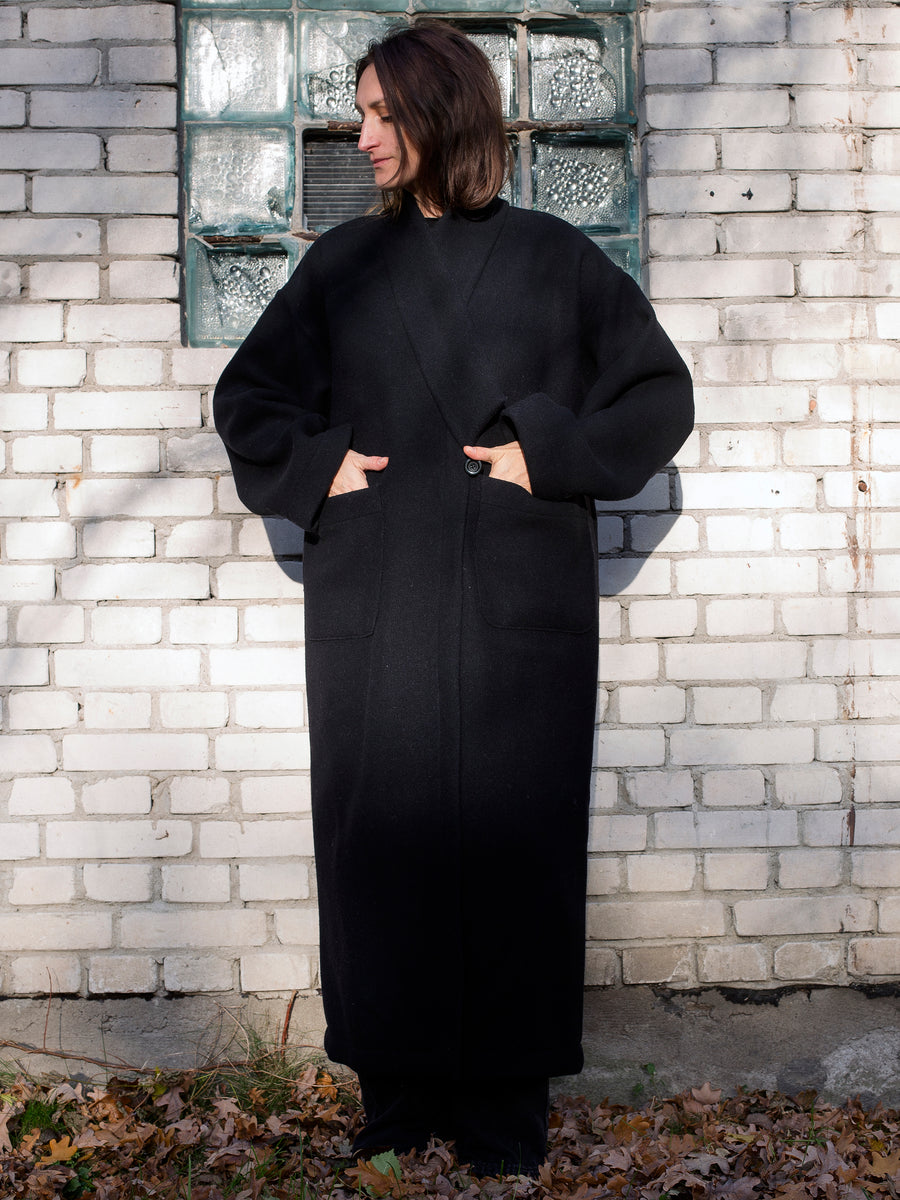 Kimono płaszcz TOKYO black long