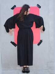 spodnie WEST HAKAMA black tencel