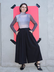 spodnie WEST HAKAMA black tencel
