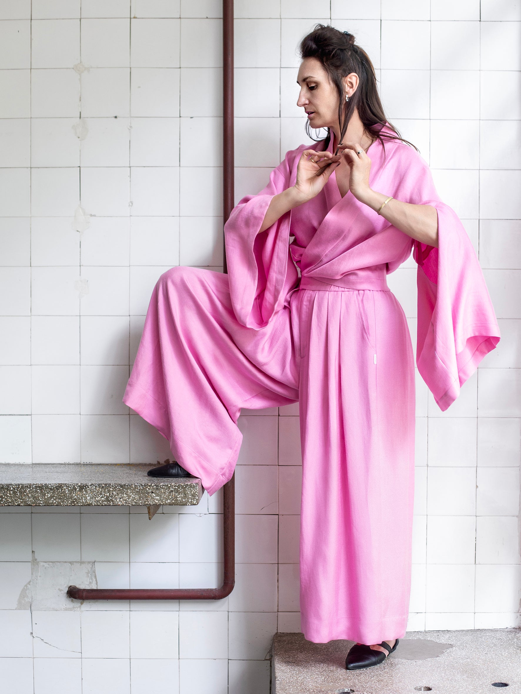 spodnie west HAKAMA SAKURA MISTA