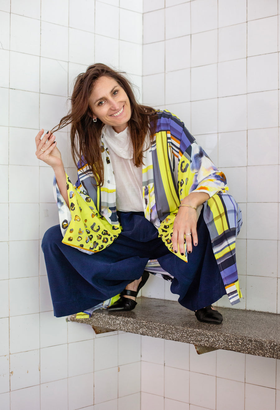 kimono WIELORYBY クジラ