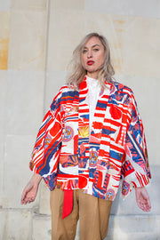 Kimono INDEPENDENCE red