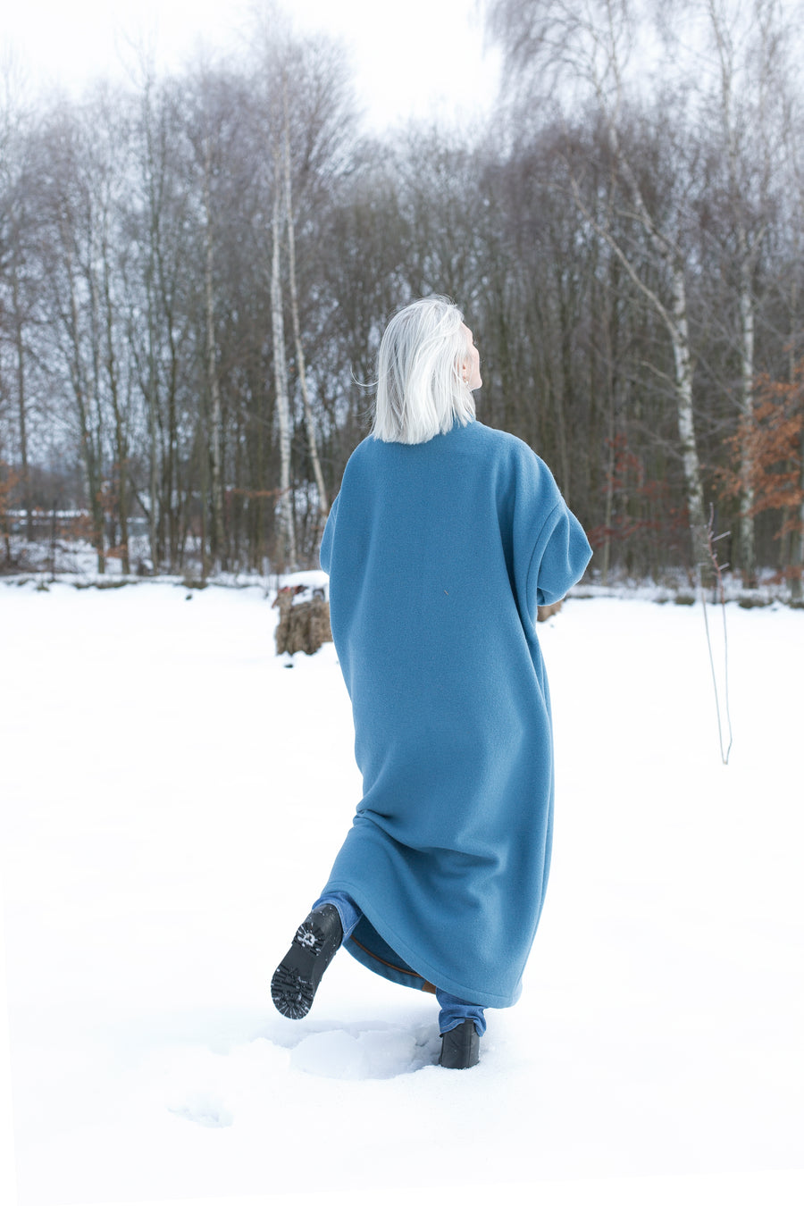 Kimono COLD BLUE long