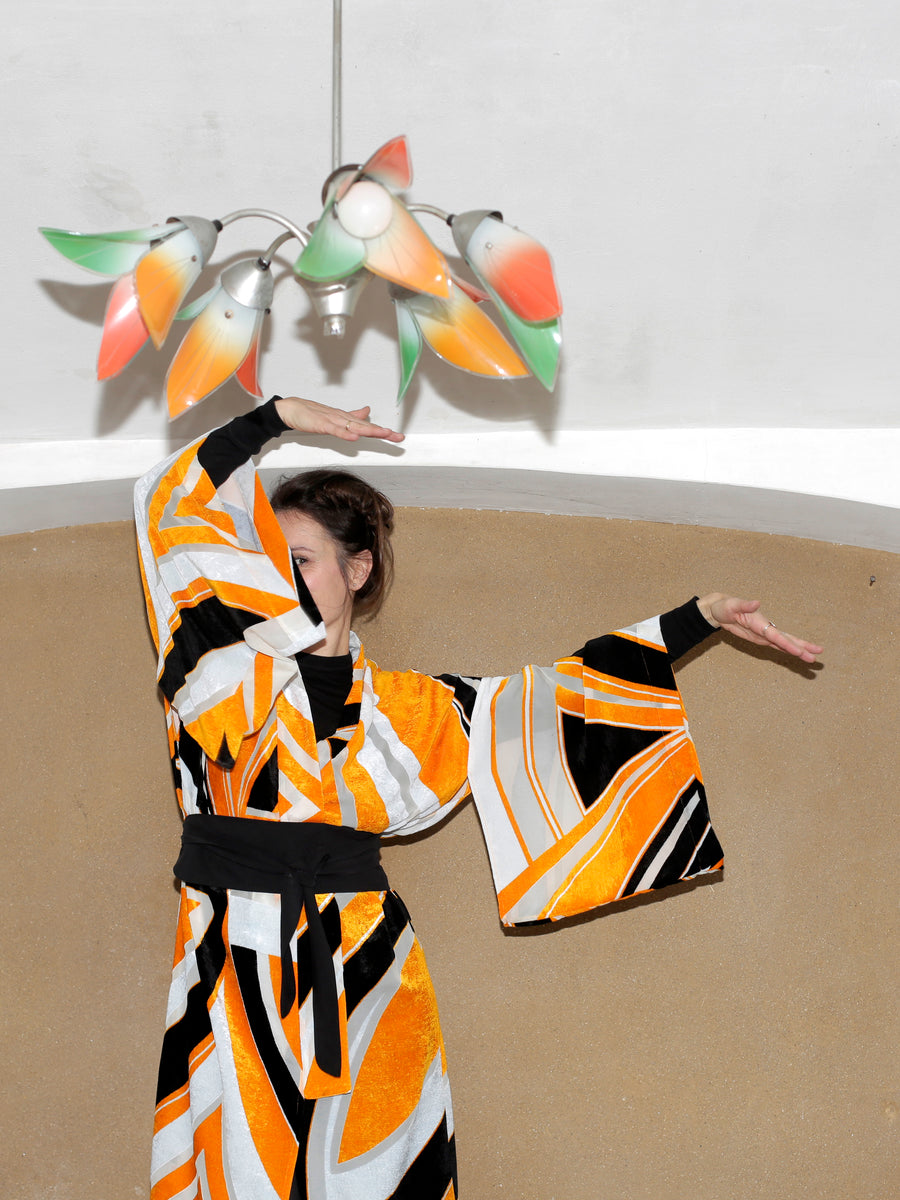 kimono VELVET ECLIPSE jedwab
