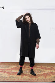 Kimono DEEP BLACK tencel