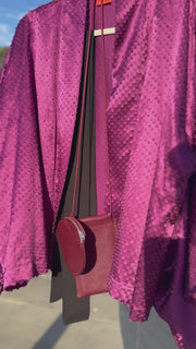 kimono AUBERGINE 100% jedwab